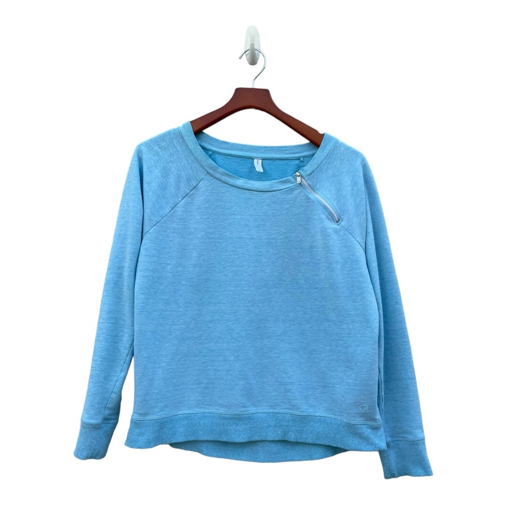 Gap Fit Women's Blue Crew Neck Turquoise Vintage Small